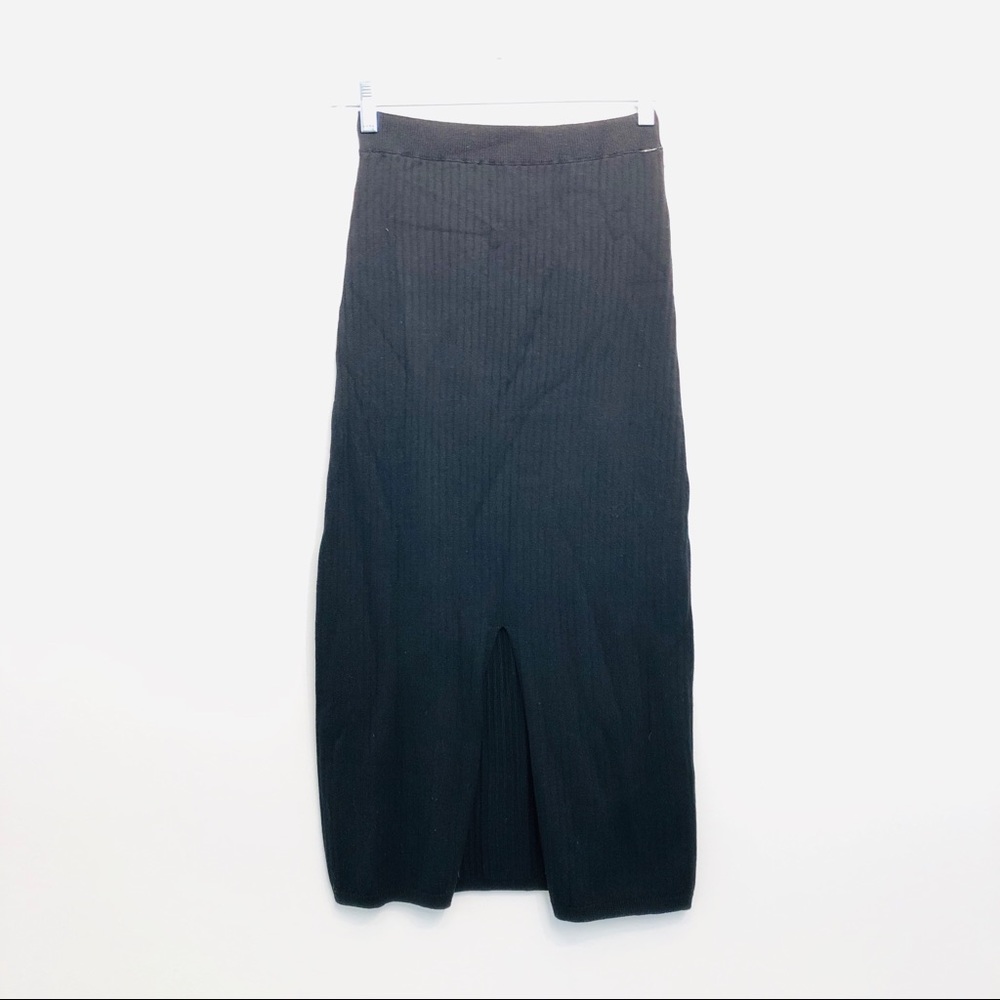 Free People Skyline Skirt NWT Small Midi Black - Picture 4 of 8